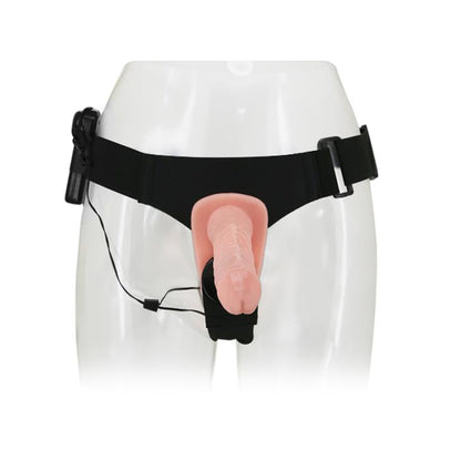 3-Strap-on dwa wibrujące sex penisy podwójna rozkosz-3