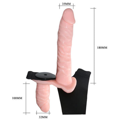 5-Strap-on dwa wibrujące sex penisy podwójna rozkosz-5
