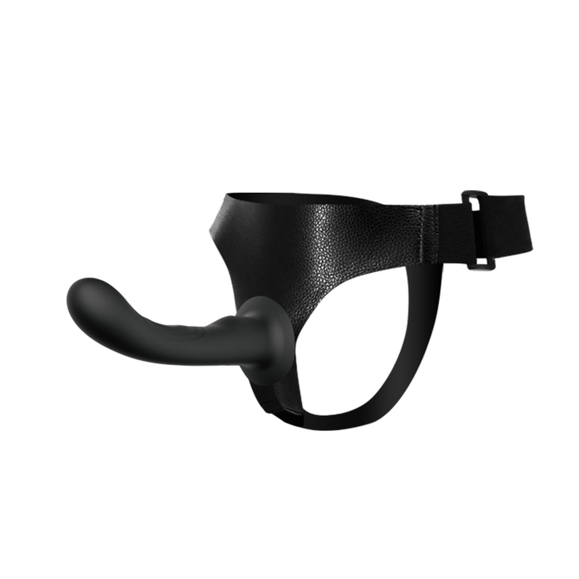 1-Odczepiany strap-on majtki z zakrzywionym dildo-1