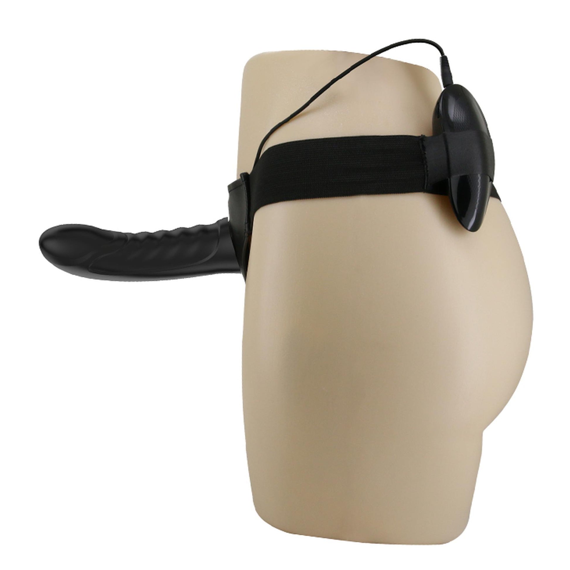 3-Majtki strap-on z wibrującym penisem kolor czarny-3