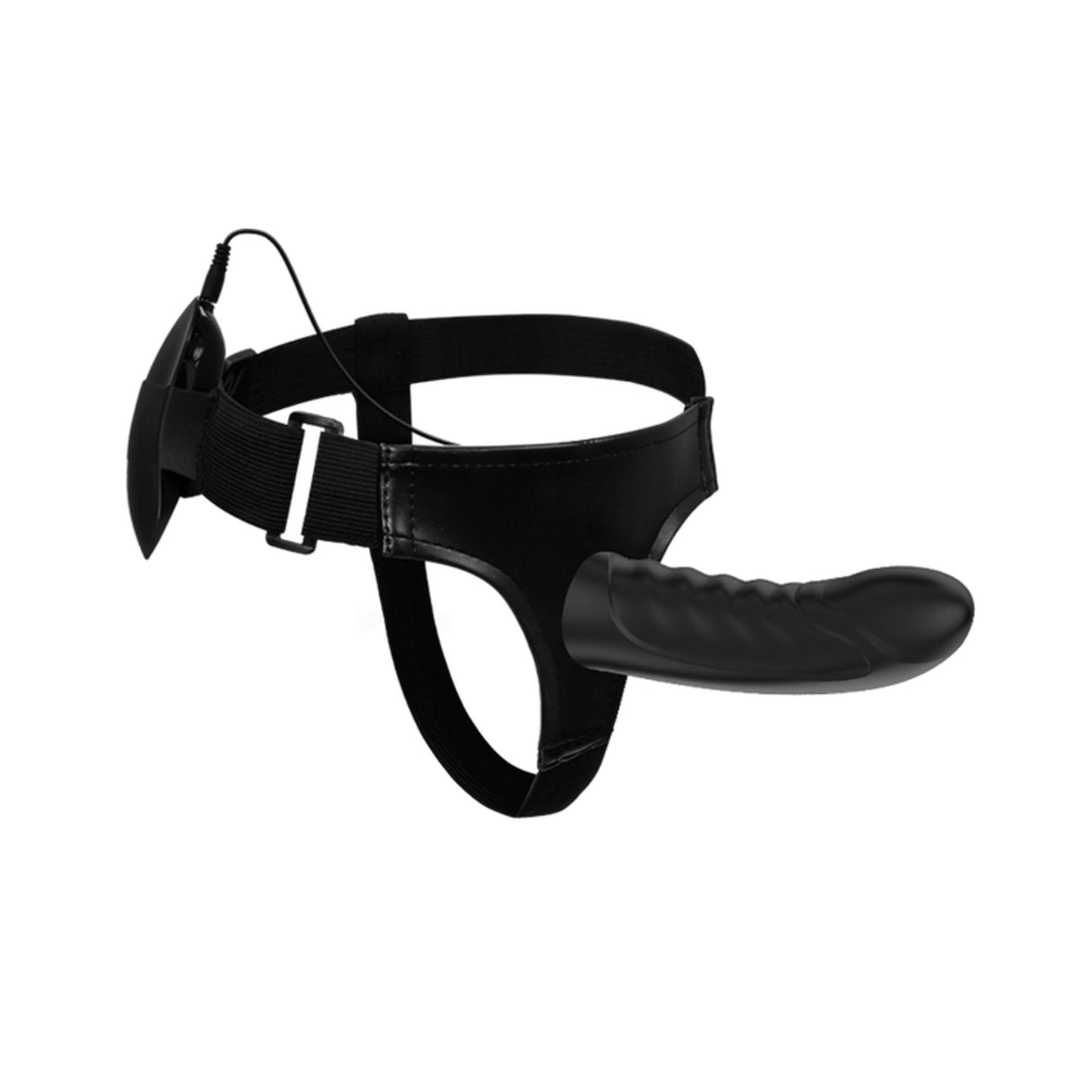 5-Majtki strap-on z wibrującym penisem kolor czarny-5