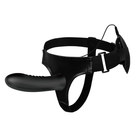 2-Wibrujące dildo paski majtki strap-on puste 18cm-2