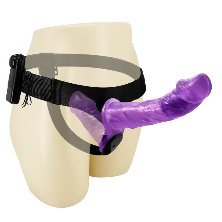 3-Strap-on na paskach podwójna penetracja wibracje-3