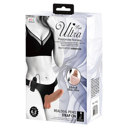6-Strapon z wibracjami na paskach uprząż sex 16cm-6