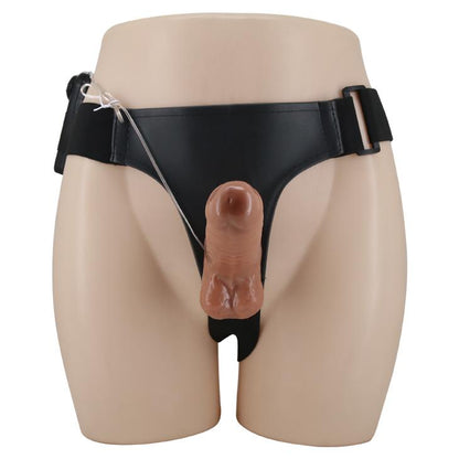 10-Strapon z wibracjami na paskach uprząż sex 16cm-10