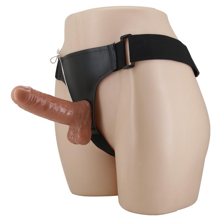 11-Strapon z wibracjami na paskach uprząż sex 16cm-11