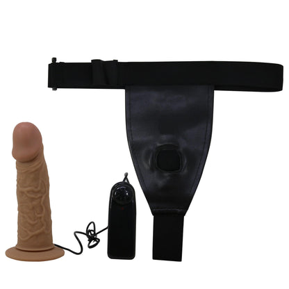 3-PRETTY LOVE - HARNESS BRIEFS- Draven Strap-On 6,8'' Dildo vibration-3