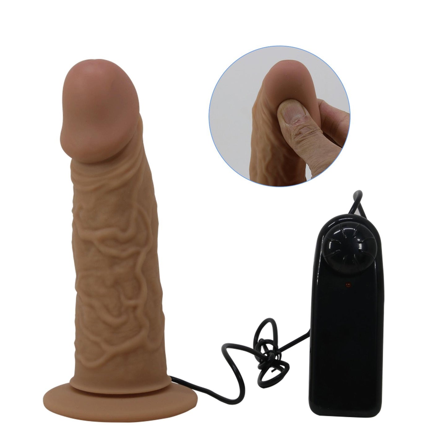 7-PRETTY LOVE - HARNESS BRIEFS- Draven Strap-On 6,8'' Dildo vibration-7