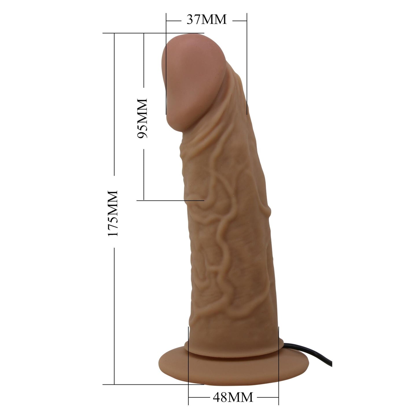 10-PRETTY LOVE - HARNESS BRIEFS- Draven Strap-On 6,8'' Dildo vibration-10