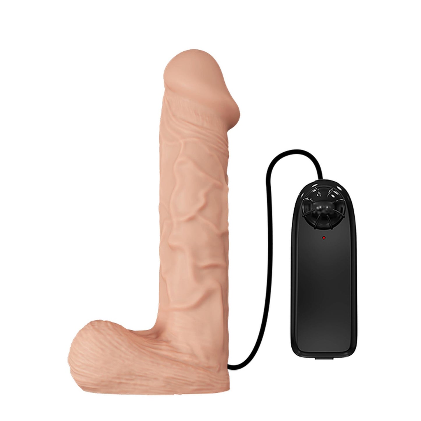 4-Dildo realistyczny penis wibracje strap-on 26cm-4