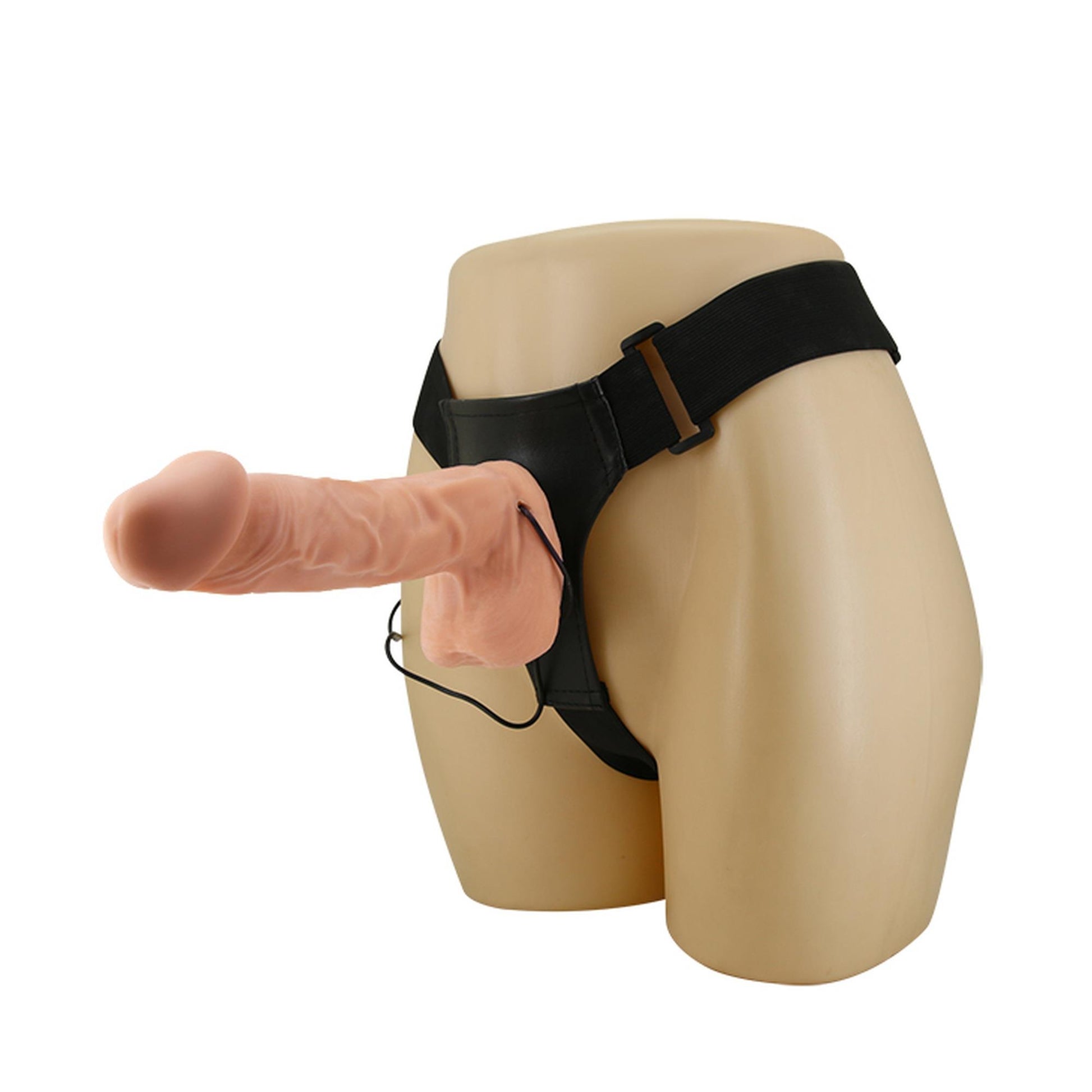 7-Dildo realistyczny penis wibracje strap-on 26cm-7