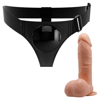 4-StrapOn Dildo na pasku wibrator uprząż z paskiem realistyczny wygląd-4