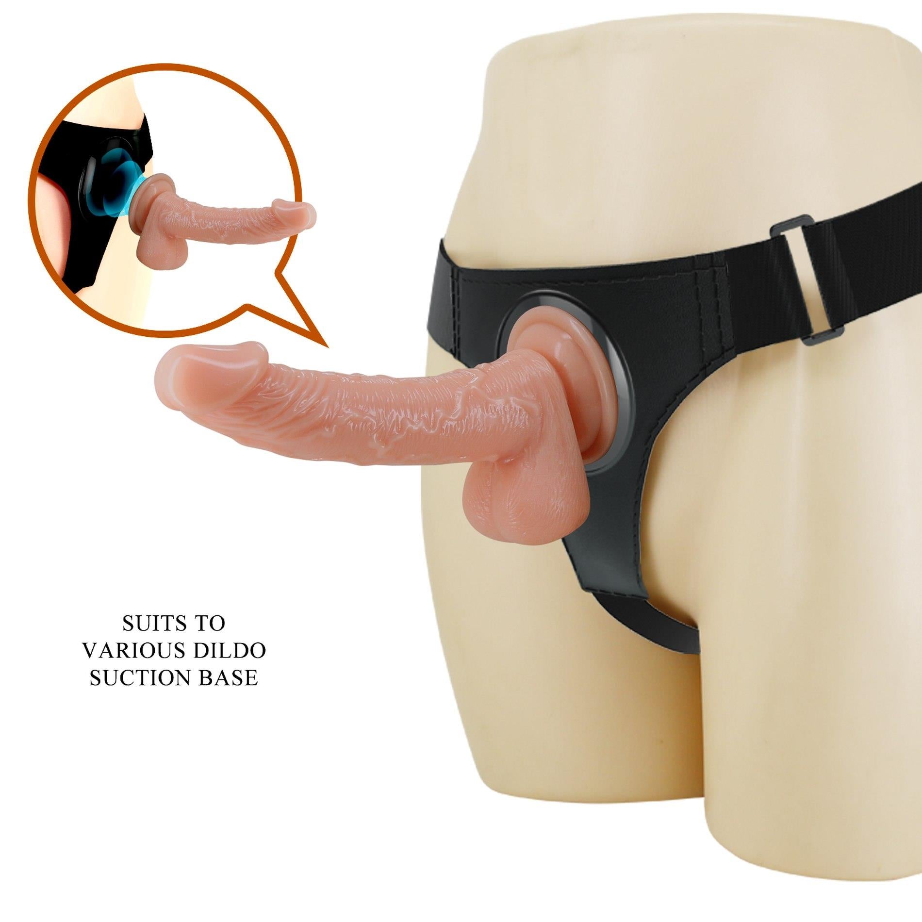 2-PRETTY LOVE - HARNESS BRIEFS- Kevin, Universal Strap-On, 7.2'' Dildo-2