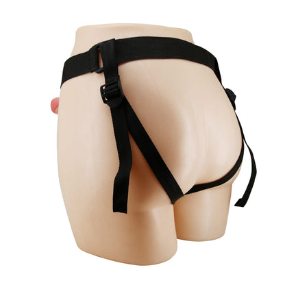 7-PRETTY LOVE - Mavis Flesh, Universal Strap-On Harness, Dildo 7.4'' TPR-7