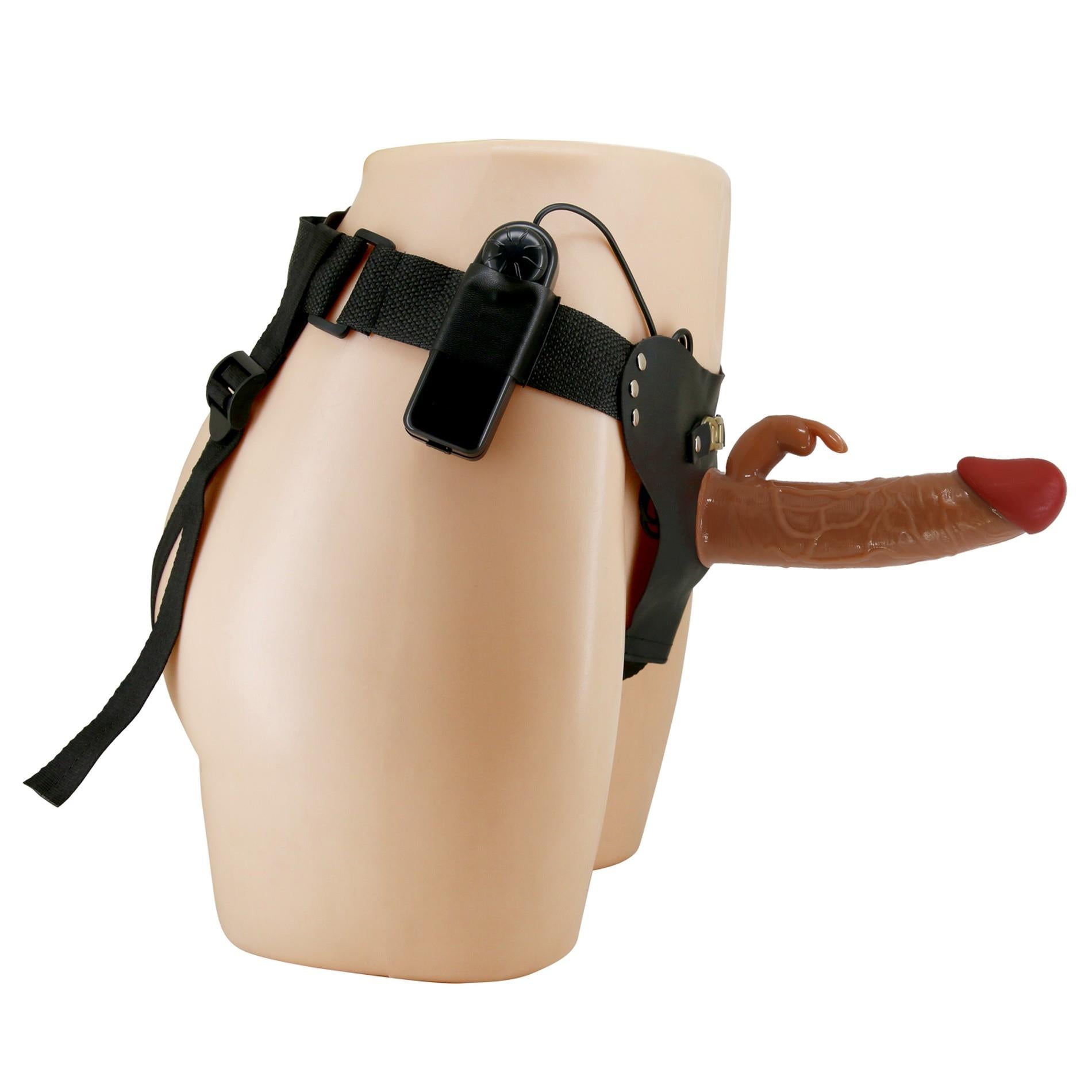 5-PRETTY LOVE - Marion, Universal Strap-On Harness, Dildo 7.4''TPR, multi-speed vibration-5