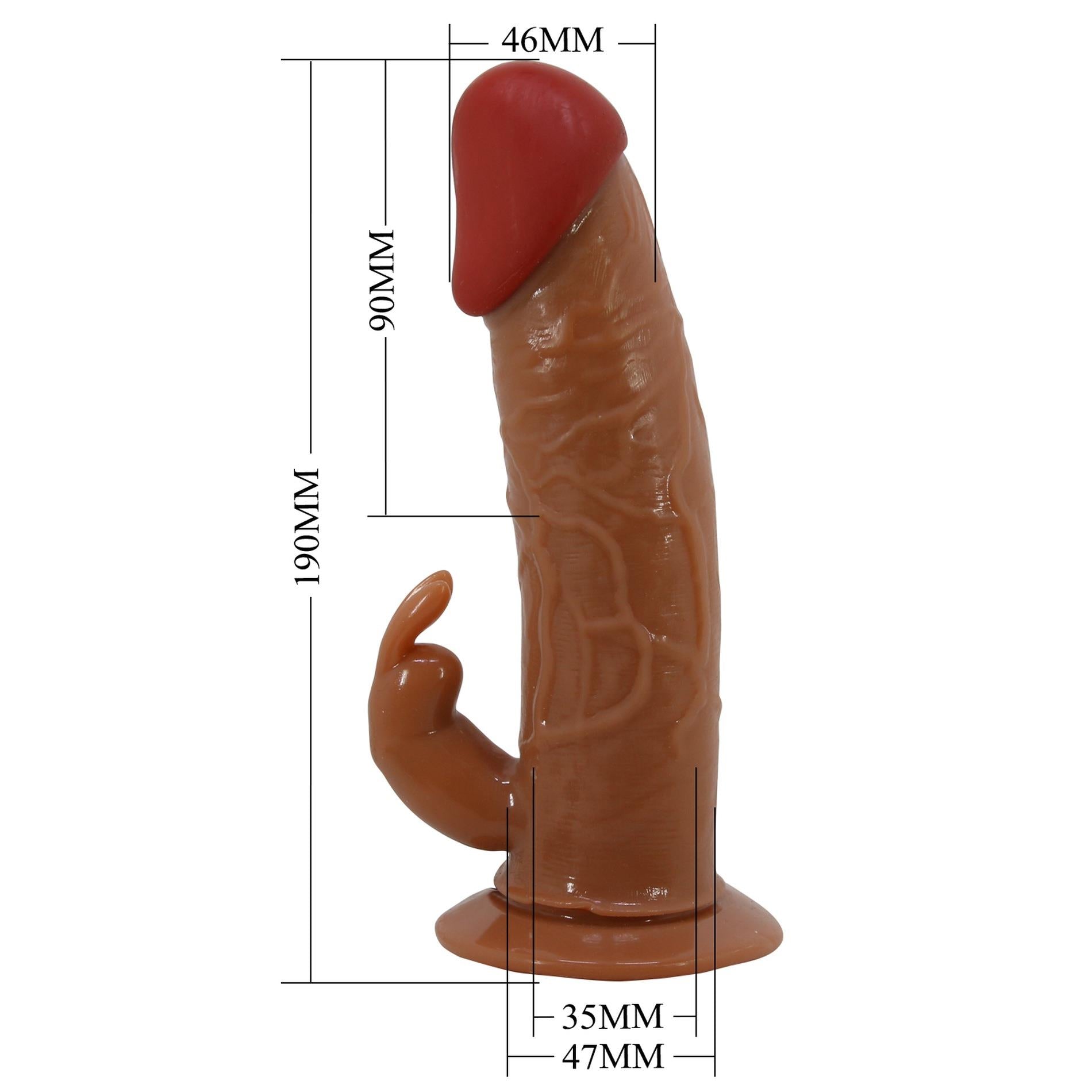 10-PRETTY LOVE - Marion, Universal Strap-On Harness, Dildo 7.4''TPR, multi-speed vibration-10