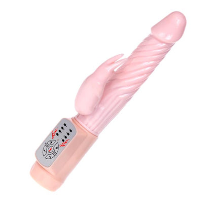 1-Ogrzewany wibrator z sex masażerem łechtaczki 21cm-1