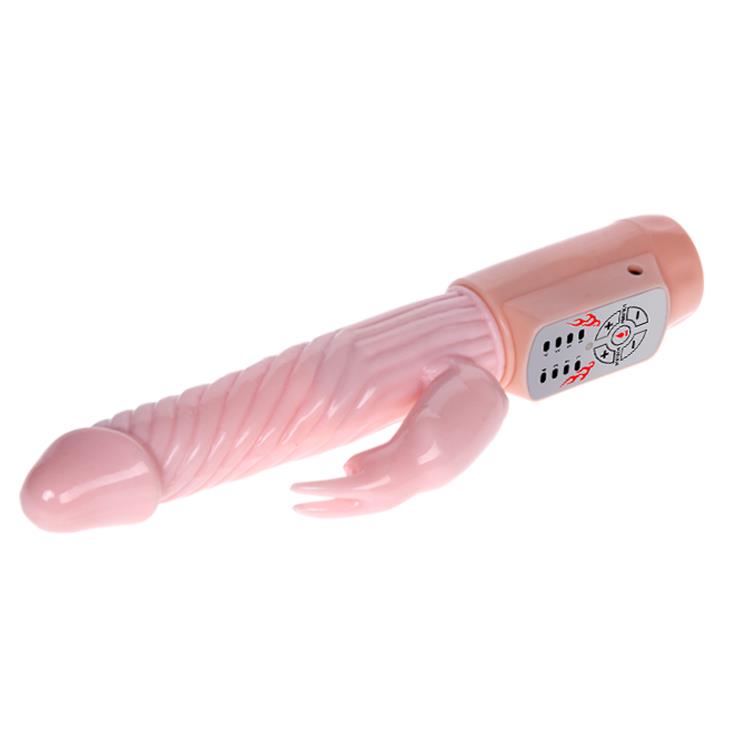 3-Ogrzewany wibrator z sex masażerem łechtaczki 21cm-3