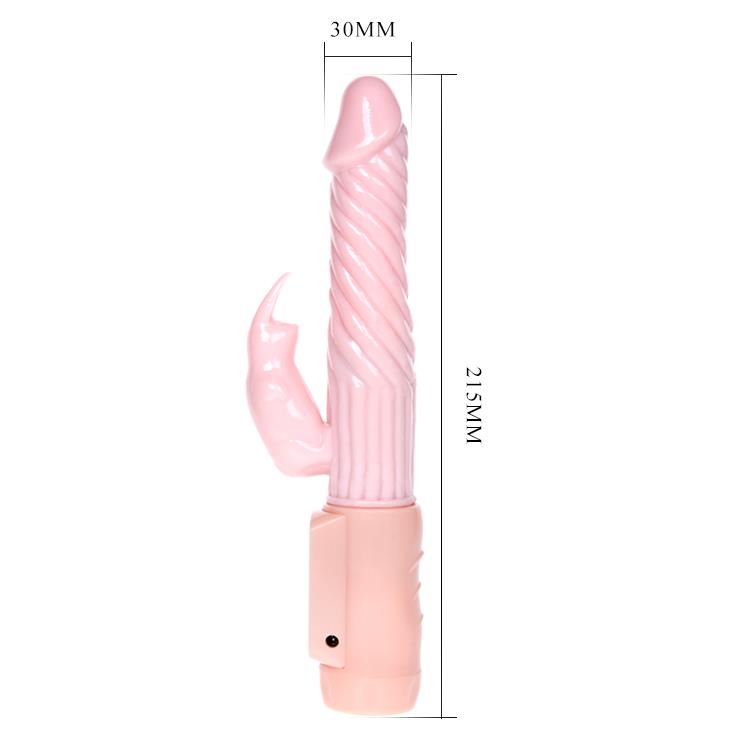 4-Ogrzewany wibrator z sex masażerem łechtaczki 21cm-4