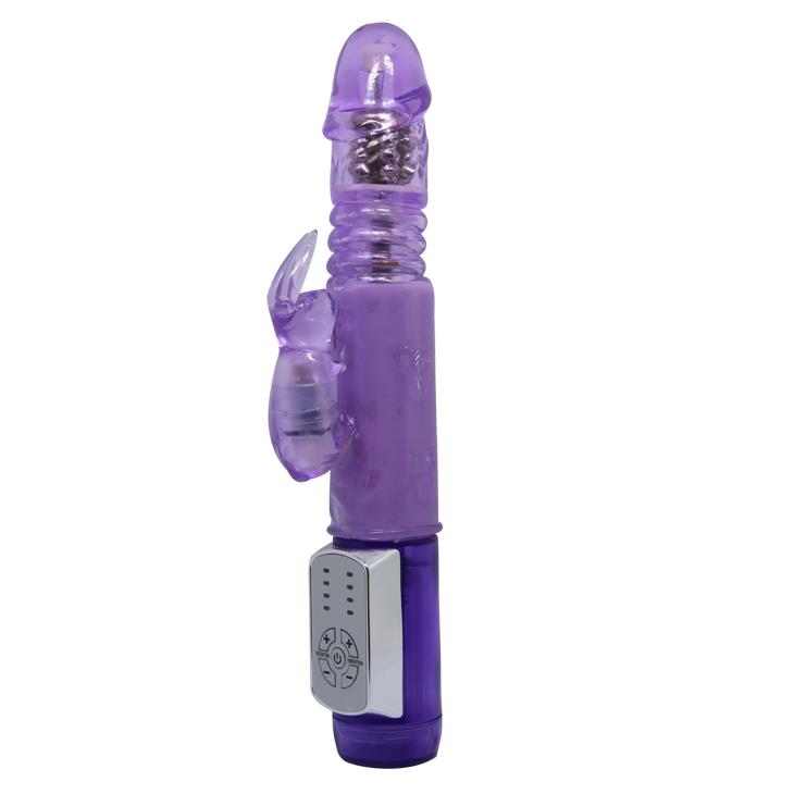 1-Wibrator królik rotacja posuw masażer 24cm erotyka-1