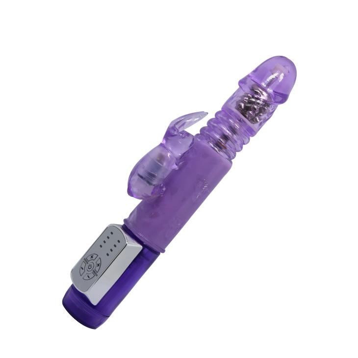 2-Wibrator królik rotacja posuw masażer 24cm erotyka-2