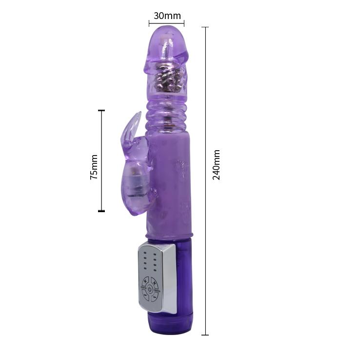 5-Wibrator królik rotacja posuw masażer 24cm erotyka-5
