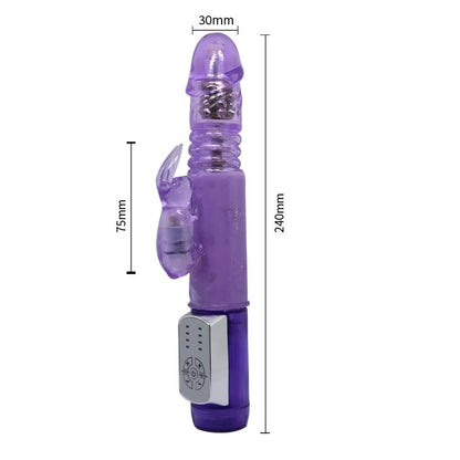 5-Wibrator królik rotacja posuw masażer 24cm erotyka-5