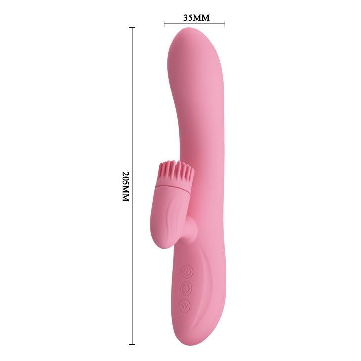 6-Wibrator z obrotowym masażerem łechtaczki 20cm usb-6