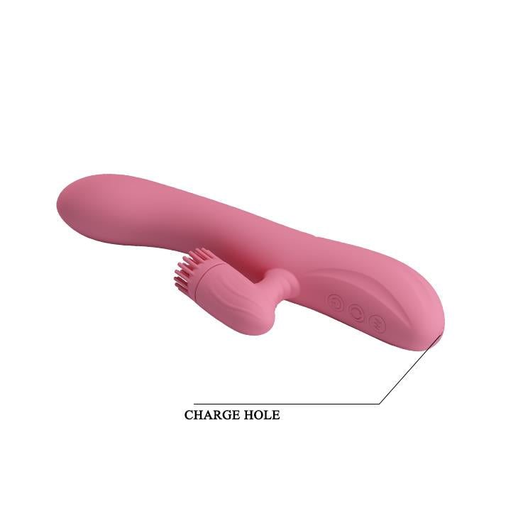 8-Wibrator z obrotowym masażerem łechtaczki 20cm usb-8