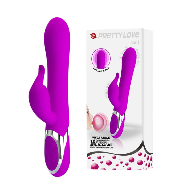 1-Pompowany wibrator wielofunkcyjny 23cm 7trybów usb-1