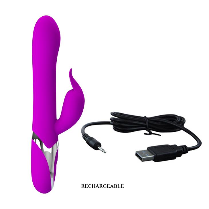 9-Pompowany wibrator wielofunkcyjny 23cm 7trybów usb-9