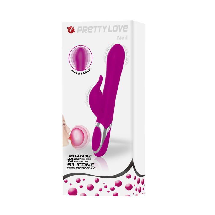 10-Pompowany wibrator wielofunkcyjny 23cm 7trybów usb-10