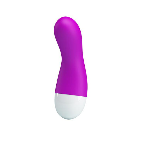 2-Silikonowy masażer łechtaczki mini wibrator 12cm-2