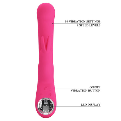 9-PRETTY LOVE - Lamar Pink, 10 vibration functions 9 speed levels-9