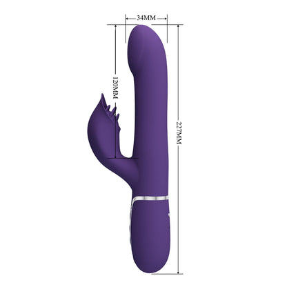 9-PRETTY LOVE - Falin dark Purple, 7 vibration functions 4 rolling functions Memory function-9