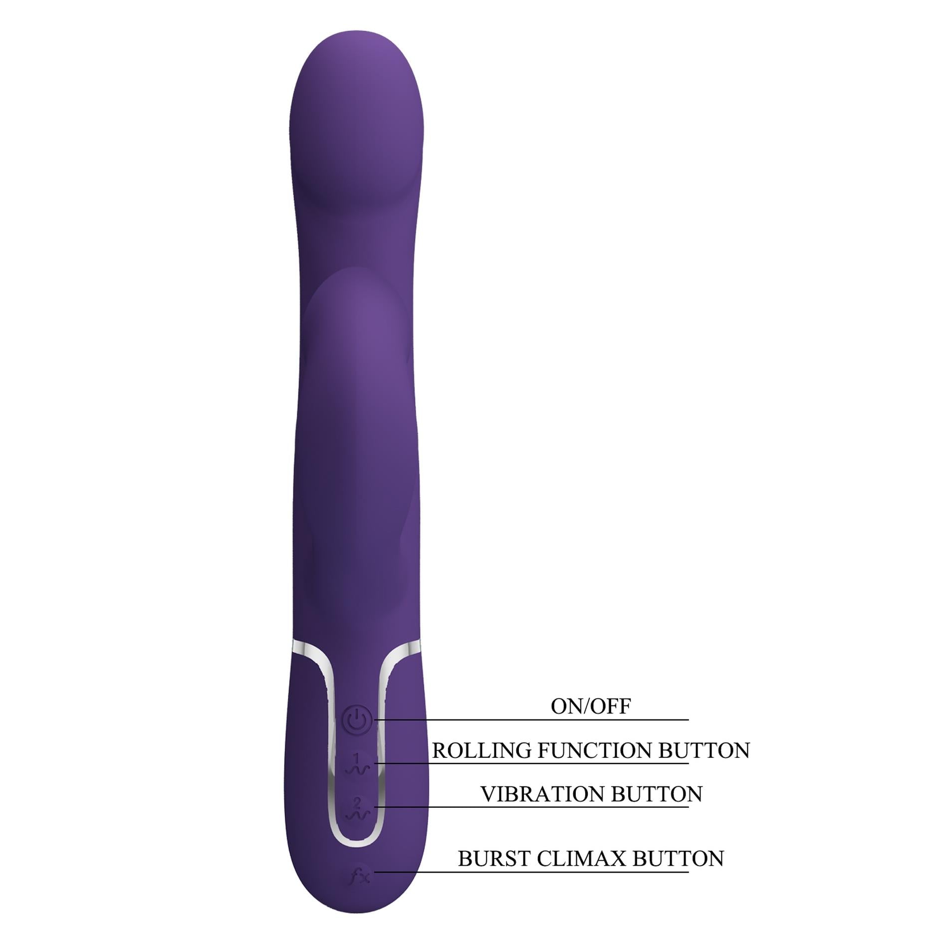 10-PRETTY LOVE - Falin dark Purple, 7 vibration functions 4 rolling functions Memory function-10