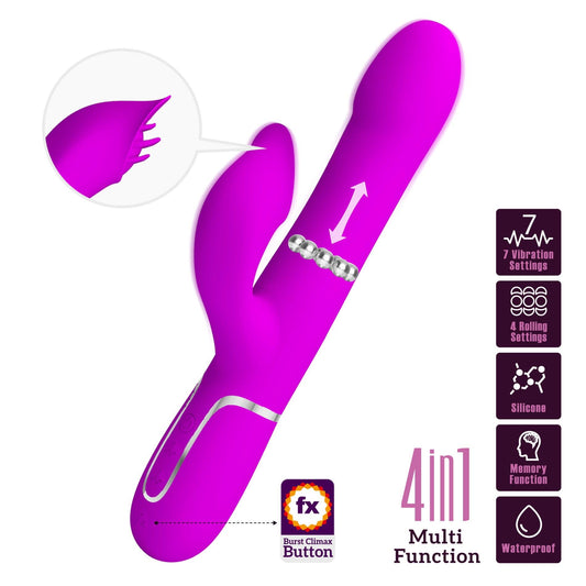 2-PRETTY LOVE - Twinkled Tenderness Purple, 7 vibration functions 4 rolling functions Memory function-2