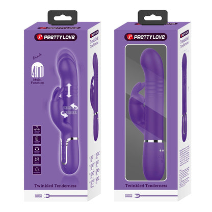 12-PRETTY LOVE - Coale dark Purple, 7 vibration functions 4 rotation functions 4 thrusting settings-12