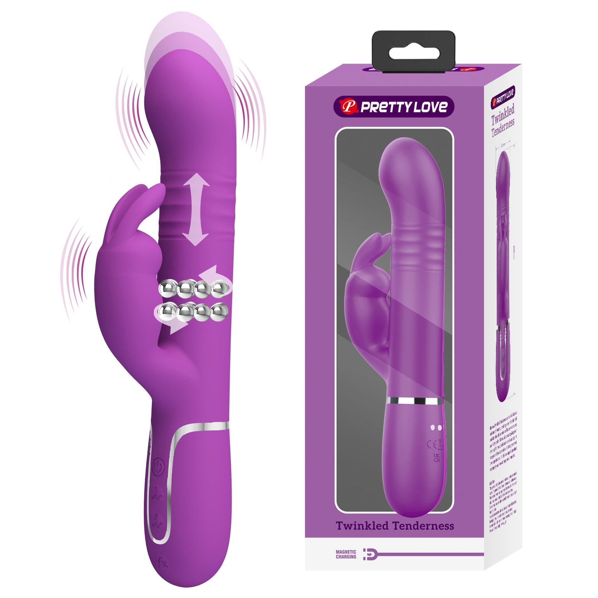 1-PRETTY LOVE - Coale Purple, 7 vibration functions 4 rotation functions 4 thrusting settings-1