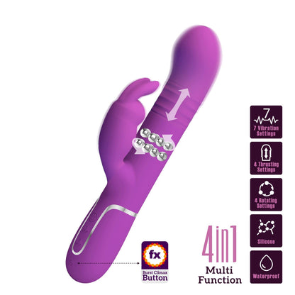 2-PRETTY LOVE - Coale Purple, 7 vibration functions 4 rotation functions 4 thrusting settings-2