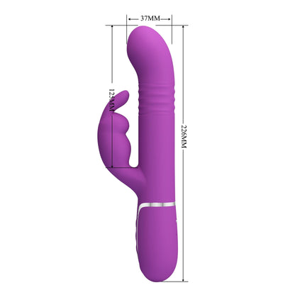 9-PRETTY LOVE - Coale Purple, 7 vibration functions 4 rotation functions 4 thrusting settings-9