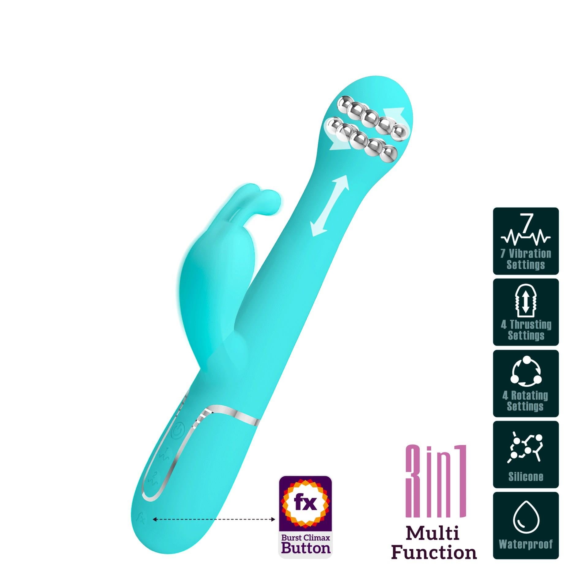 2-PRETTY LOVE - Twinkled Tenderness, 7 vibration functions 4 thrusting settings 4 rotation functions-2