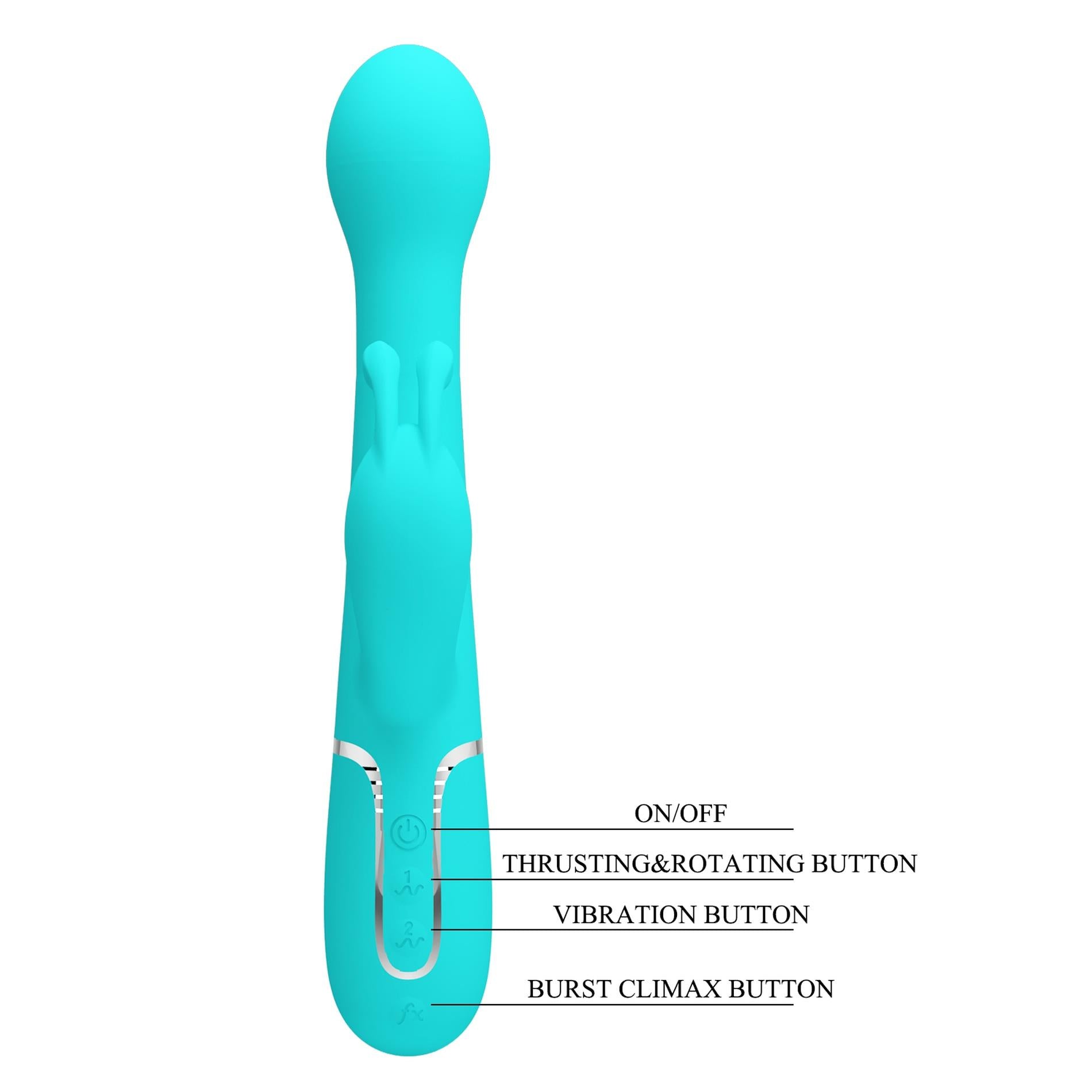 10-PRETTY LOVE - Twinkled Tenderness, 7 vibration functions 4 thrusting settings 4 rotation functions-10
