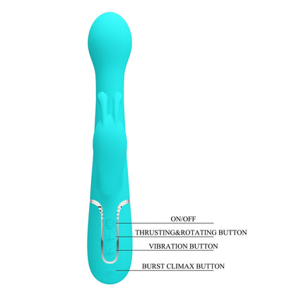 10-PRETTY LOVE - Twinkled Tenderness, 7 vibration functions 4 thrusting settings 4 rotation functions-10