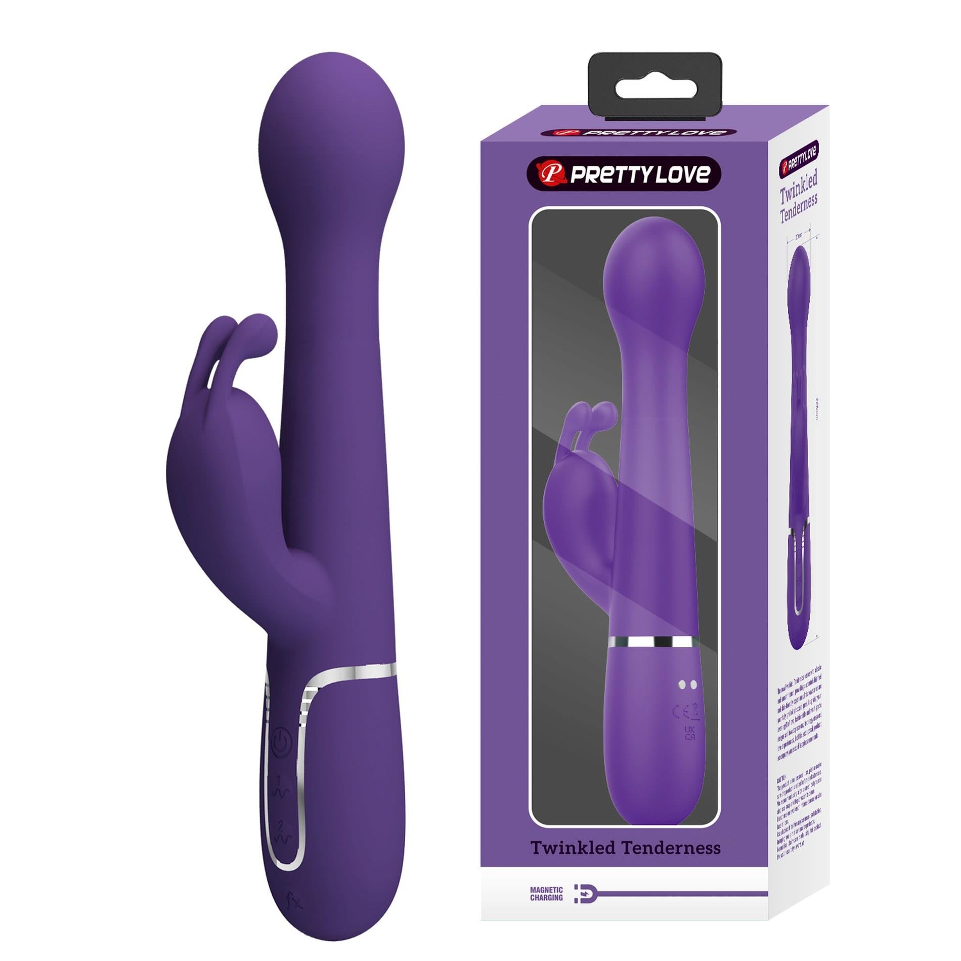 1-PRETTY LOVE - Dejon dark Purple, 7 vibration functions 4 thrusting settings 4 rotation functions-1