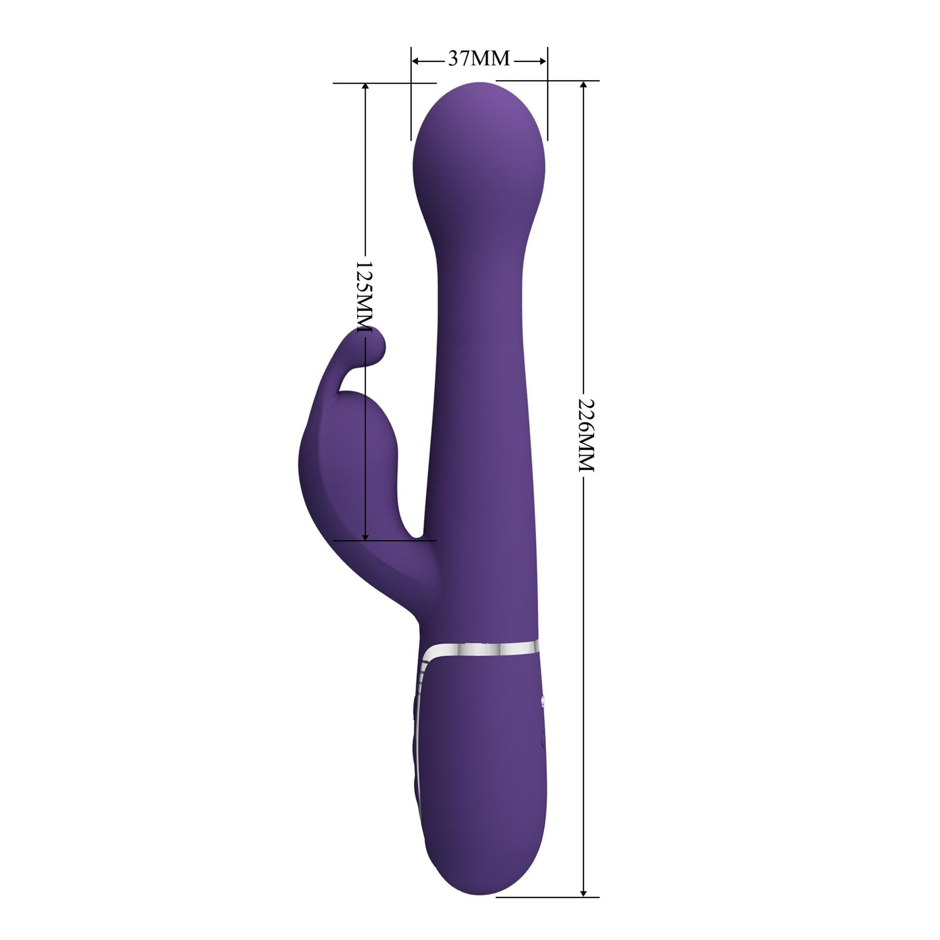 9-PRETTY LOVE - Dejon dark Purple, 7 vibration functions 4 thrusting settings 4 rotation functions-9