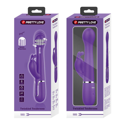 12-PRETTY LOVE - Dejon dark Purple, 7 vibration functions 4 thrusting settings 4 rotation functions-12