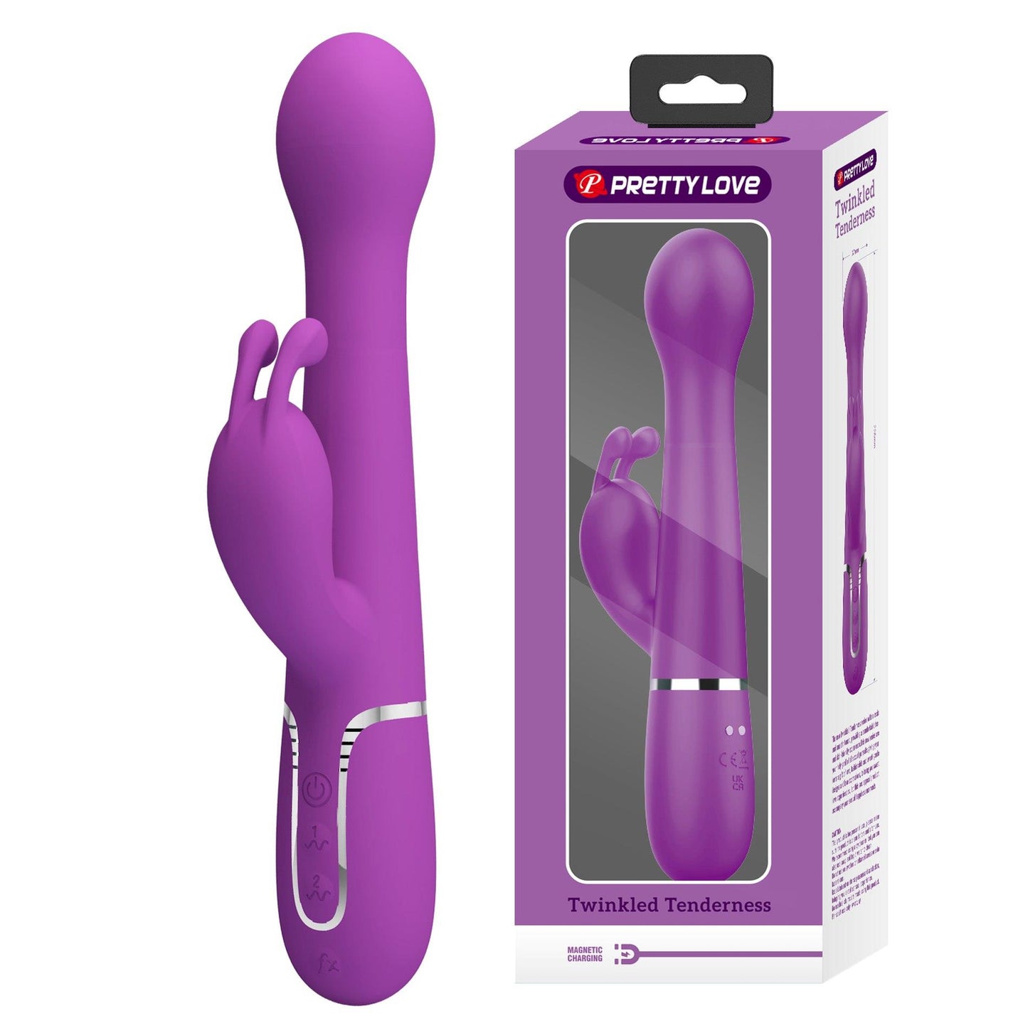 1-PRETTY LOVE - Dejon Purple, 7 vibration functions 4 thrusting settings 4 rotation functions-1