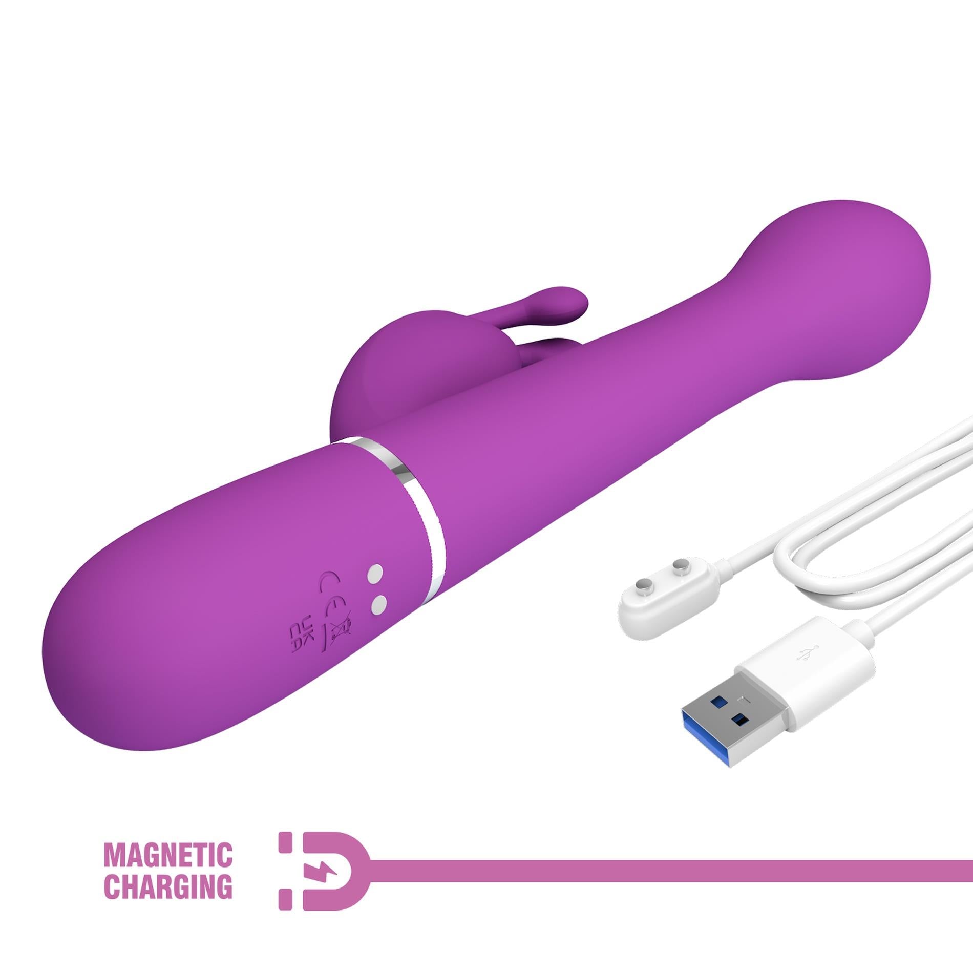 11-PRETTY LOVE - Dejon Purple, 7 vibration functions 4 thrusting settings 4 rotation functions-11
