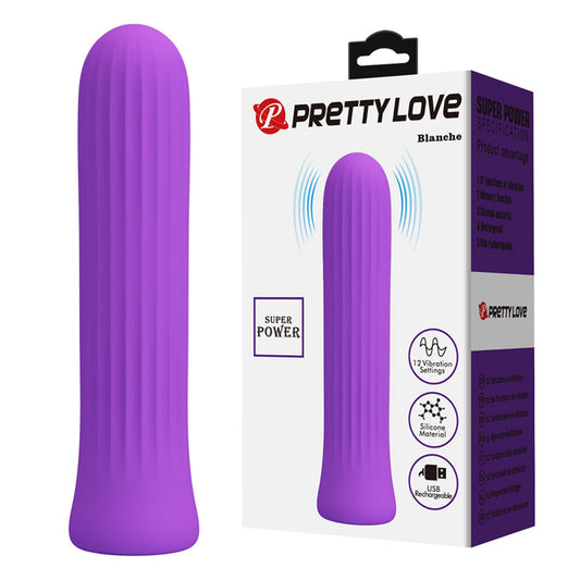 1-PRETTY LOVE - Blanche Dark Purple, 12 vibration functions Memory function-1